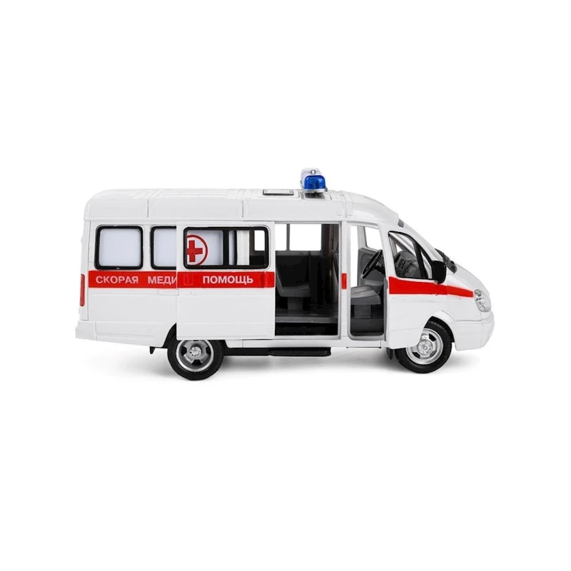 Təcili yardım maşını Play Smart 9098C, 23x13 sm, 3 yaşdan, ağ Təcili yardım maşını Play Smart 9098C, 23x13 sm, 3 yaşdan, ağ