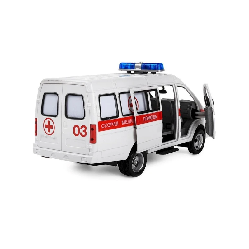 Təcili yardım maşını Play Smart 9098C, 23x13 sm, 3 yaşdan, ağ Təcili yardım maşını Play Smart 9098C, 23x13 sm, 3 yaşdan, ağ