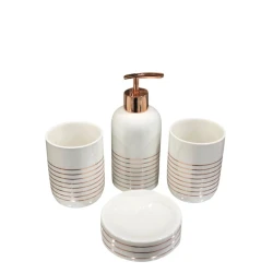 Набор для ванной smil_0942, керамика, белый