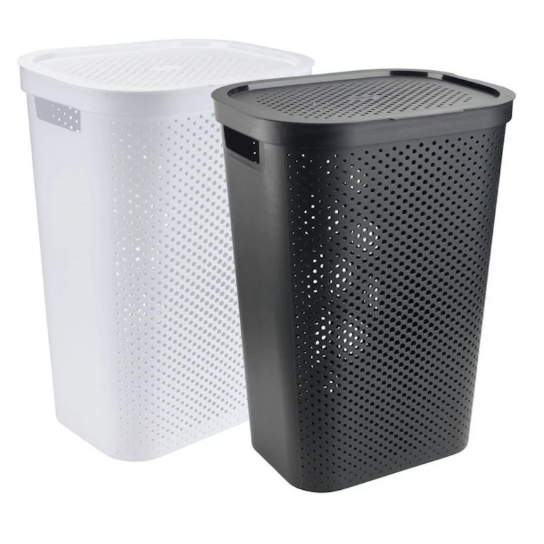 Корзина для белья JYSK Infinity пластик, белая Корзина для белья JYSK Infinity пластик, белая