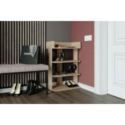 Тумба для обуви Art Mebel 76, ламинат, бежевая, 60x80x30 см