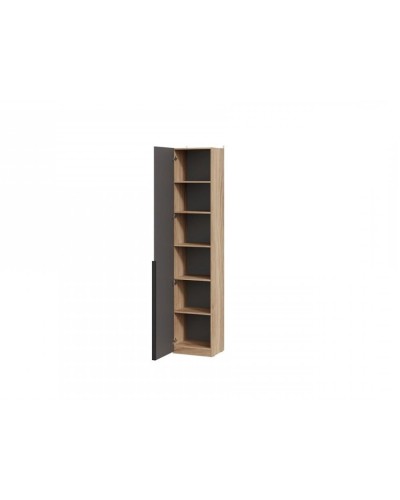 Şkaf Art Mebel 30, laminat, qəhvəyi/boz, 210x60x45 sm