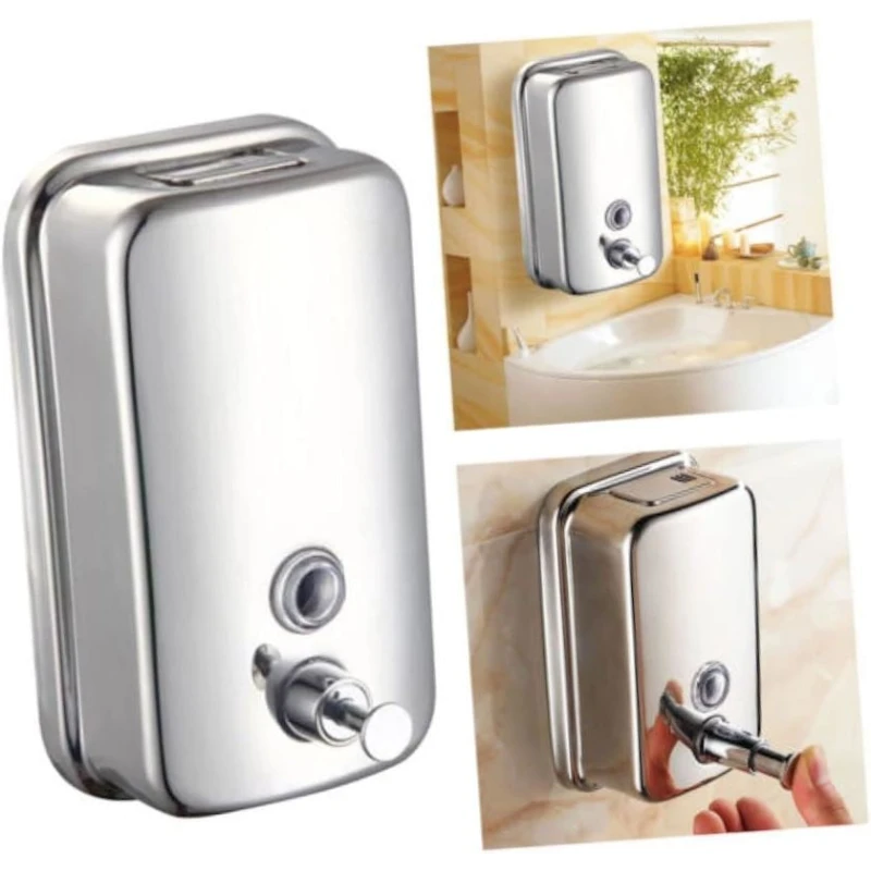 Дозатор для мыла Stobaza, серебристый Дозатор для мыла Stobaza, серебристый