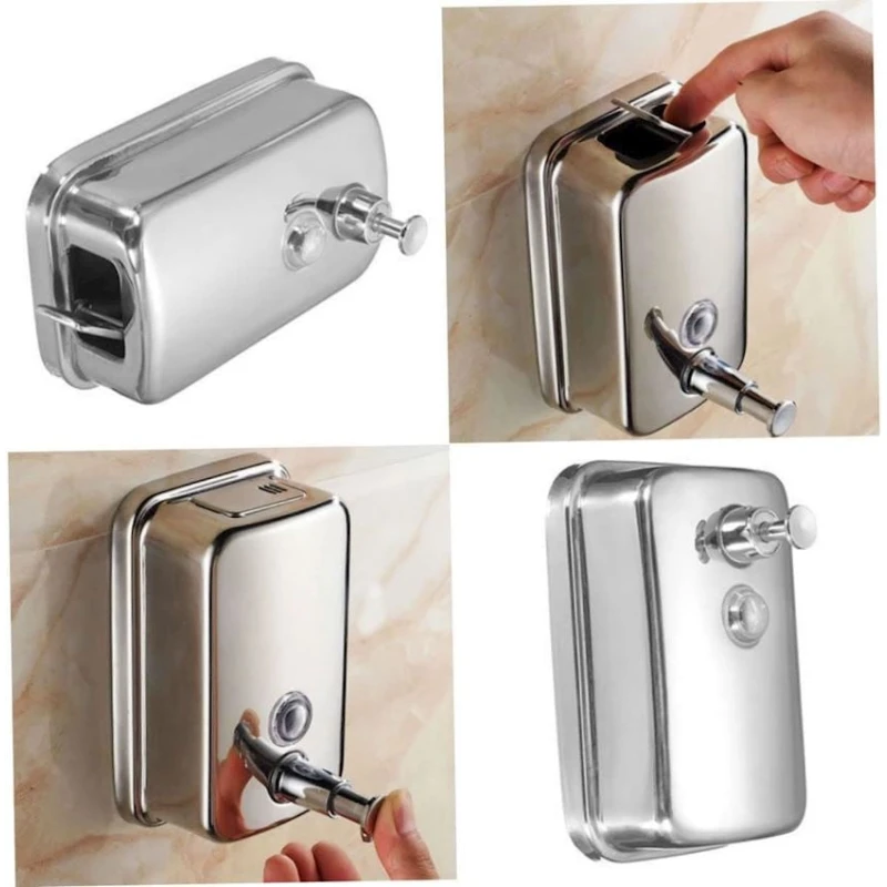 Дозатор для мыла Stobaza, серебристый Дозатор для мыла Stobaza, серебристый