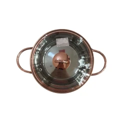 Набор кастрюль HausRoland ZGH_00544, нержавеющая сталь, серебристый/золотистый, 18/20/24 см, 6 предметов