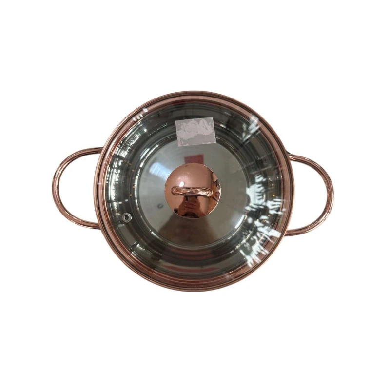 Набор кастрюль HausRoland ZGH_00544, нержавеющая сталь, серебристый/золотистый, 18/20/24 см, 6 предметов