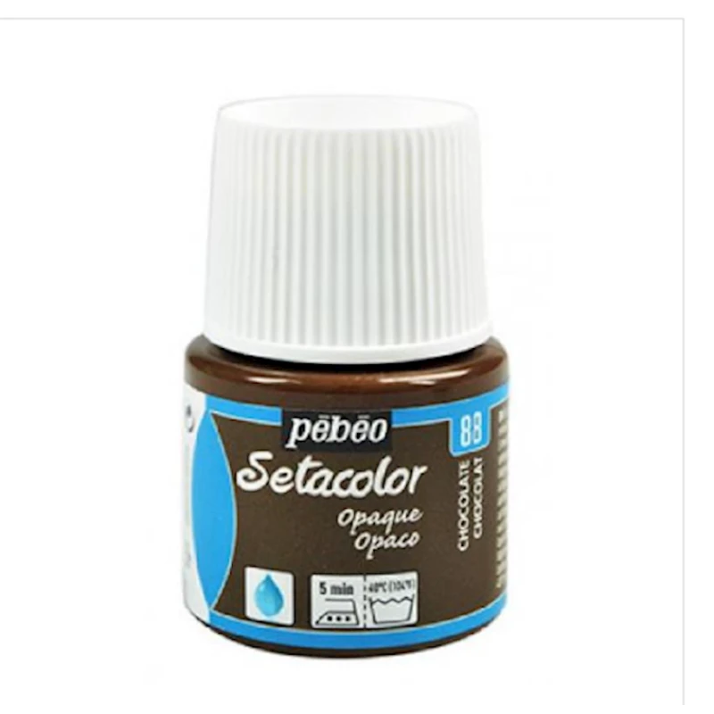 Boya Pebeo Setacolor Opaque parça üçün 88 chocolate 45 ml, qəhvəyi