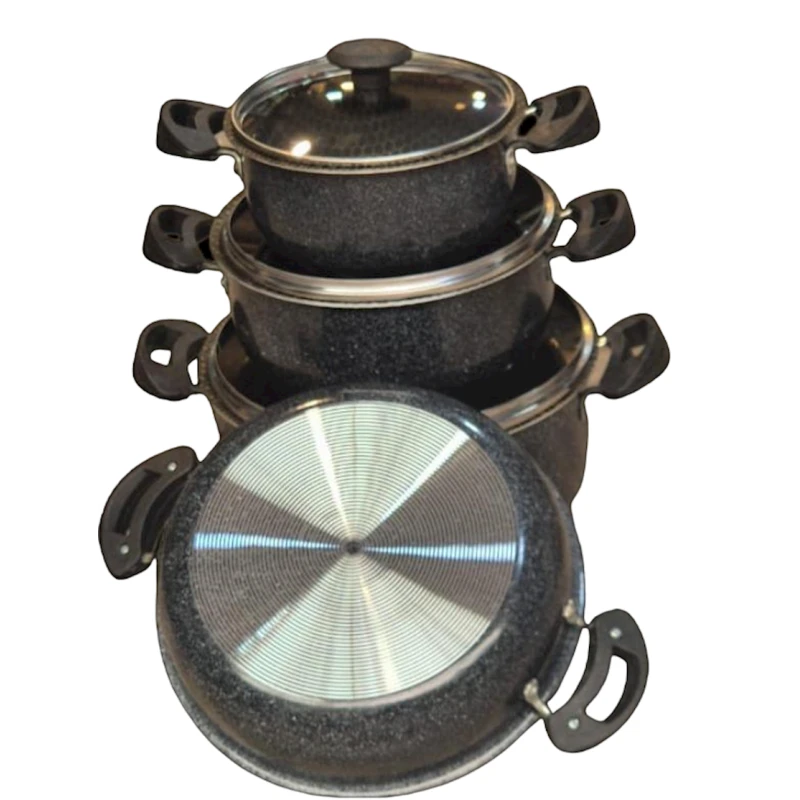 Набор кастрюль Sac CH-0017, черный,4 шт Набор кастрюль Sac CH-0017, черный,4 шт