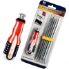 Набор отверток 6 in 1, красный/черный