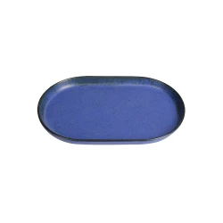 Тарелка Porland Ethos Danshari Sky, 18 см, фарфор, темно-синяя