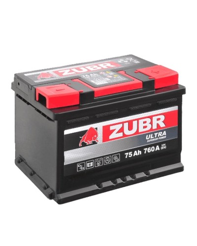 Аккумулятор ZUBR Ultra 75Ач 760А