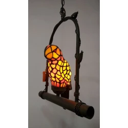 Asma çılçıraq Tiffany Lamps Azerbaijan Narıncı tutuquşu