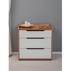 Tumba Letta, LDSP, ağ/qəhvəyi, 71x41x67 sm