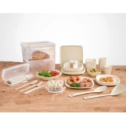 Набор для пикника Limon Kitchenware OP-KSANL1, пластик, на 6 персон, 60 шт Набор для пикника Limon Kitchenware OP-KSANL1, пластик, на 6 персон, 60 шт