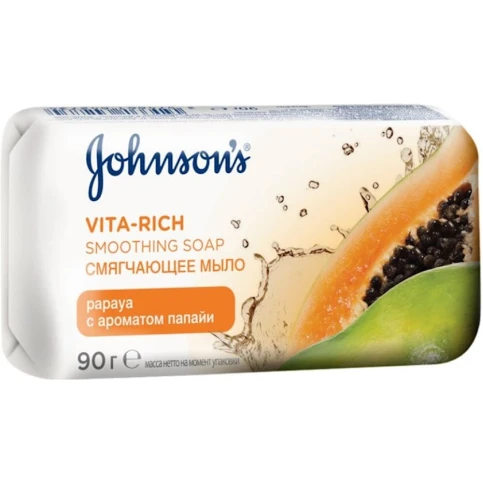 Туалетное мыло Johnson’s Body Care Vita Rich Papaya 90 г Туалетное мыло Johnson’s Body Care Vita Rich Papaya 90 г