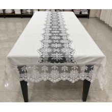 Süfrə MiraNova FS-635, 160x300 sm, kətan, ağ