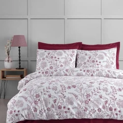 Комлпект постельного белья Altinbasak 003, пододеяльник 200х220, простыня 240х260, наволочки 50х70, двухспальный, хлопок, разноцветный