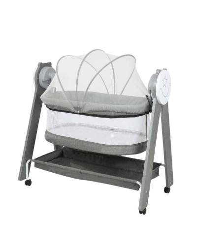 Uşaq beşiyi smr743, boz, 0–3 yaş, yumşaq kapüşon, düzbucaqlı forma, haki rəng - smr743
