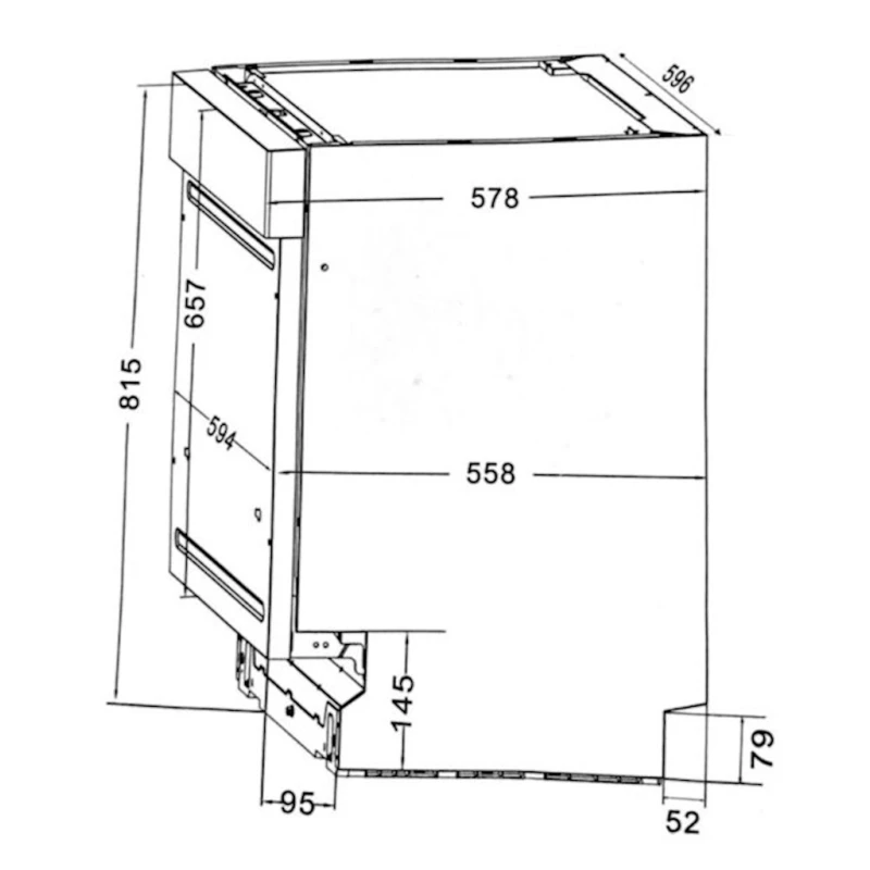 Quraşdırılan qabyuyan maşın Bompani BO0514/E