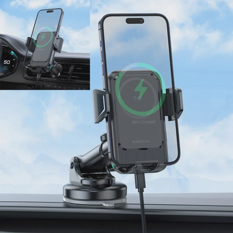 Avtomobil üçün telefon tutacağı Borofone BH217 Black