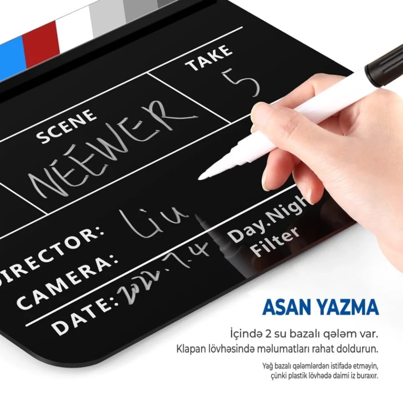 Кинематографическая акриловая хлопушка NeewerAK-RJB Кинематографическая акриловая хлопушка NeewerAK-RJB