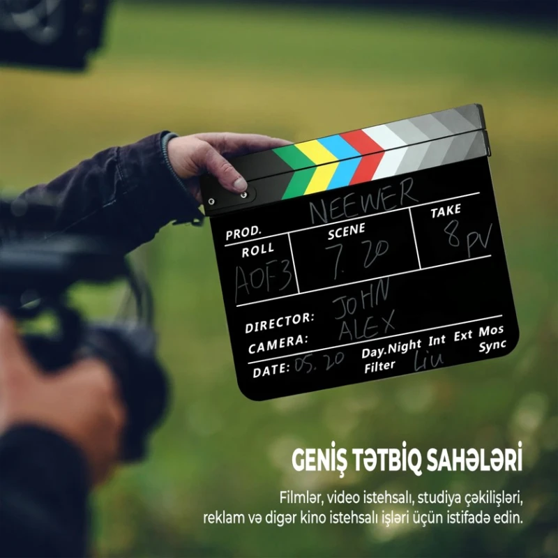 Кинематографическая акриловая хлопушка NeewerAK-RJB Кинематографическая акриловая хлопушка NeewerAK-RJB