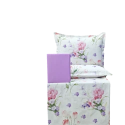 Yataq dəsti Narlı Ranforce Genc Narlı 000875, yorğan üzü 160x220 sm, mələfə 180x240 sm, yastıq üzü 50x70 sm, birnəfərlik, pambıq, rəngbərəng