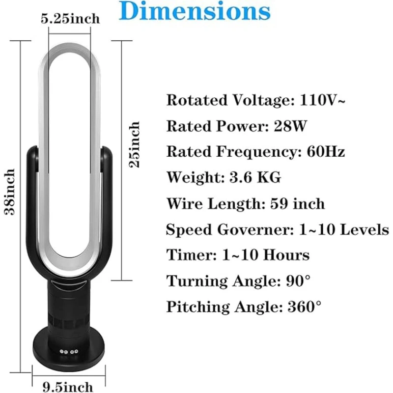 Вентилятор Bladeless Вентилятор Bladeless