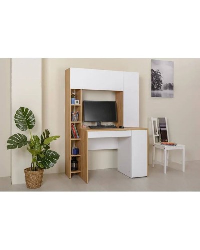 Yazı masası 3563_M2StolFullWhvot Ağ/Votan, LDSP, 165x60x117 sm