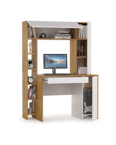 Yazı masası 3563_M2StolFullWhvot Ağ/Votan, LDSP, 165x60x117 sm