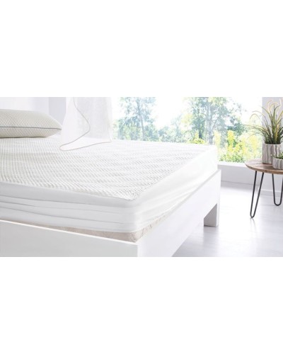 Qoruyucu döşək üzü Yataş Cool, 200x200 sm, polyester, ağ