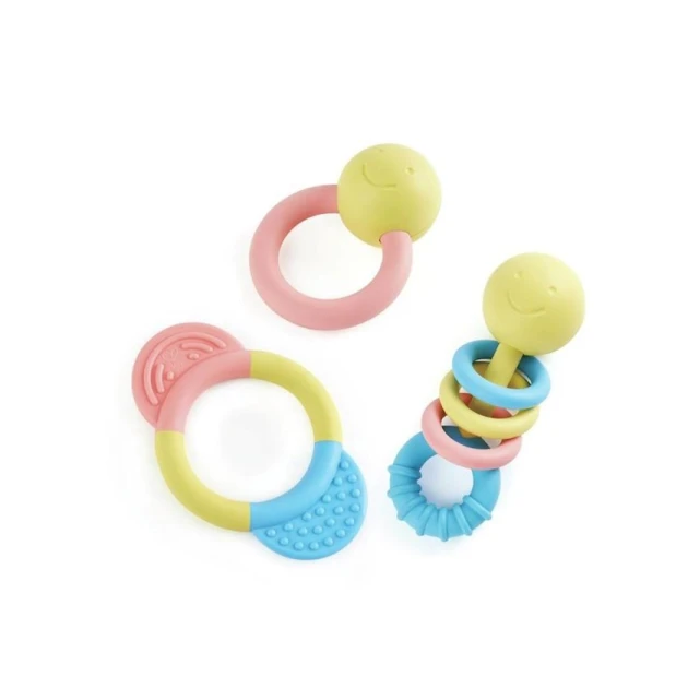 Погремушка Hape Rattle&Teether Collection, от 0 месяцев, разноцветный Погремушка Hape Rattle&Teether Collection, от 0 месяцев, разноцветный