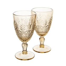 Набор бокалов для вина Gipfel Attica 51387, 2 шт, 270 мл, стекло, бежевый