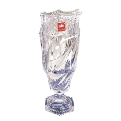 Ваза Yujing Glass Ware YJHP-6904-2, прозрачная