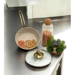 Сковородка Gallery Home GH-000052, гранит, коричневая, 32 см