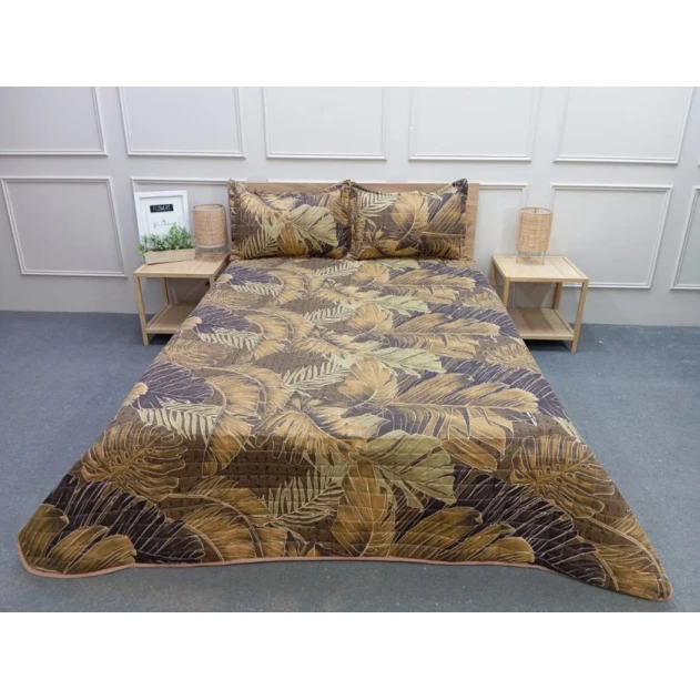 Покрывало с наволочками Evimmoda SHA-00006235, полутораспальный, коричневый, покрывало 170х220 см, 1 шт наволочки 50х70 см Покрывало с наволочками Evimmoda SHA-00006235, полутораспальный, коричневый, покрывало 170х220 см, 1 шт наволочки 50х70 см