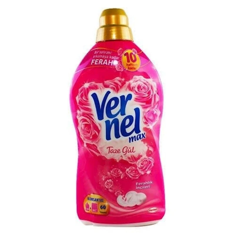Кондиционер для белья Vernel Max Taze Gül, автомат, 1.44 л, 60 стирок Кондиционер для белья Vernel Max Taze Gül, автомат, 1.44 л, 60 стирок
