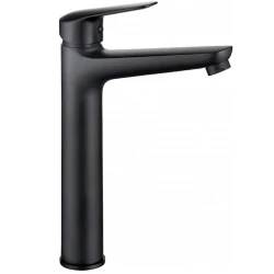 Çanaq üçün qarışdırıcı Deante Boro BMO N20K, hündür tökülmə ilə, bürünc, qara