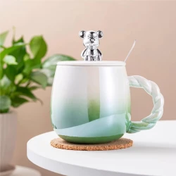 Krujka Ayiciq_Fincan_Green, keramika, yaşıl, 400 ml