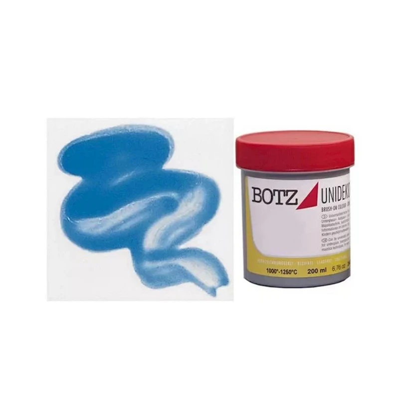Краска для керамики Botz Unidekor 4012, синий, 200 мл Краска для керамики Botz Unidekor 4012, синий, 200 мл