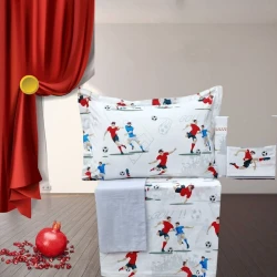 Детское постельное белье Narlı 000860, односпальное, хлопок, разноцветное, пододеяльник 160x220 см, простыня 180x240 см, наволочка 50x70 см/1 шт Детское постельное белье Narlı 000860, односпальное, хлопок, разноцветное, пододеяльник 160x220 см, простыня 180x240 см, наволочка 50x70 см/1 шт