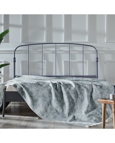 Yataq dəsti Tivolyo Home Papilion, yorğan üzü 160x220 sm, mələfə 180x260 sm, yastıq üzü 50x70 sm, bir yarım, satin/pambıq, mavi