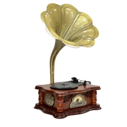 Vinil plastin pleyeri Qrammofon Qəhvəyi Vinil plastin pleyeri Qrammofon Qəhvəyi