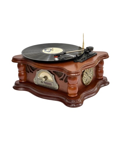 Vinil plastin pleyeri Qrammofon Qəhvəyi