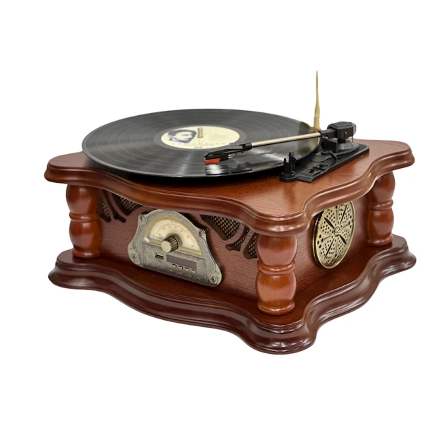 Проигрыватель виниловых пластинок Граммофон Коричневый Проигрыватель виниловых пластинок Граммофон Коричневый