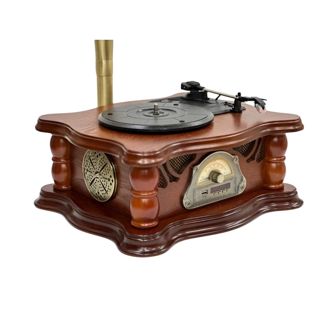 Проигрыватель виниловых пластинок Граммофон Коричневый Проигрыватель виниловых пластинок Граммофон Коричневый