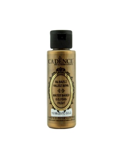 Akril boya-metallik Cadence Waterbased Gilding Paint 112 Majestic Gold 70 ml