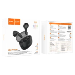 Беспроводные наушники Hoco EW29 Black + подарок проводные наушники Borofone BM77 Black