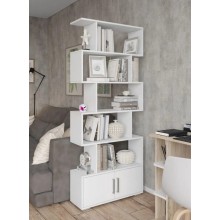 Stellaj HS Group 007, ağ, LDSP, 175x23x73 sm