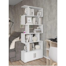 Stellaj HS Group 007, ağ, LDSP, 175x23x73 sm